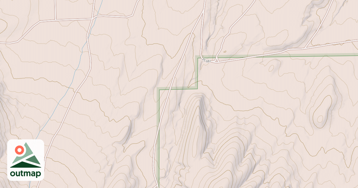Map of BRUSH CREEK LOOP