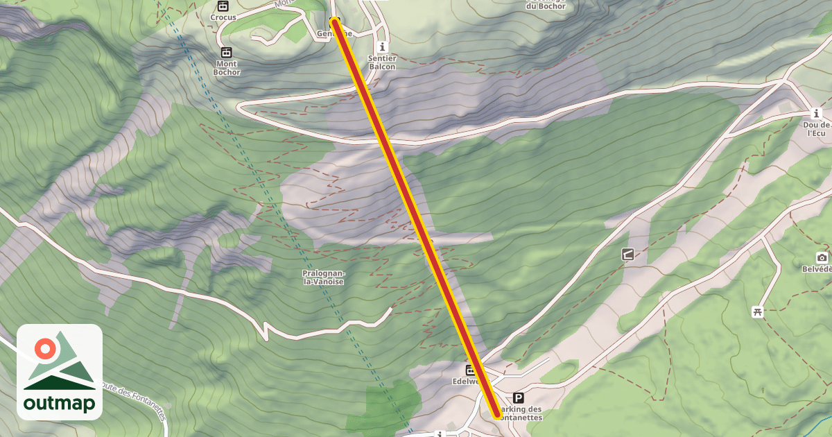 Map of Gentiane