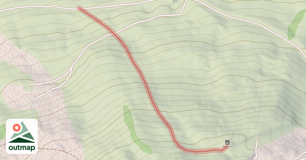 Map of Sapins