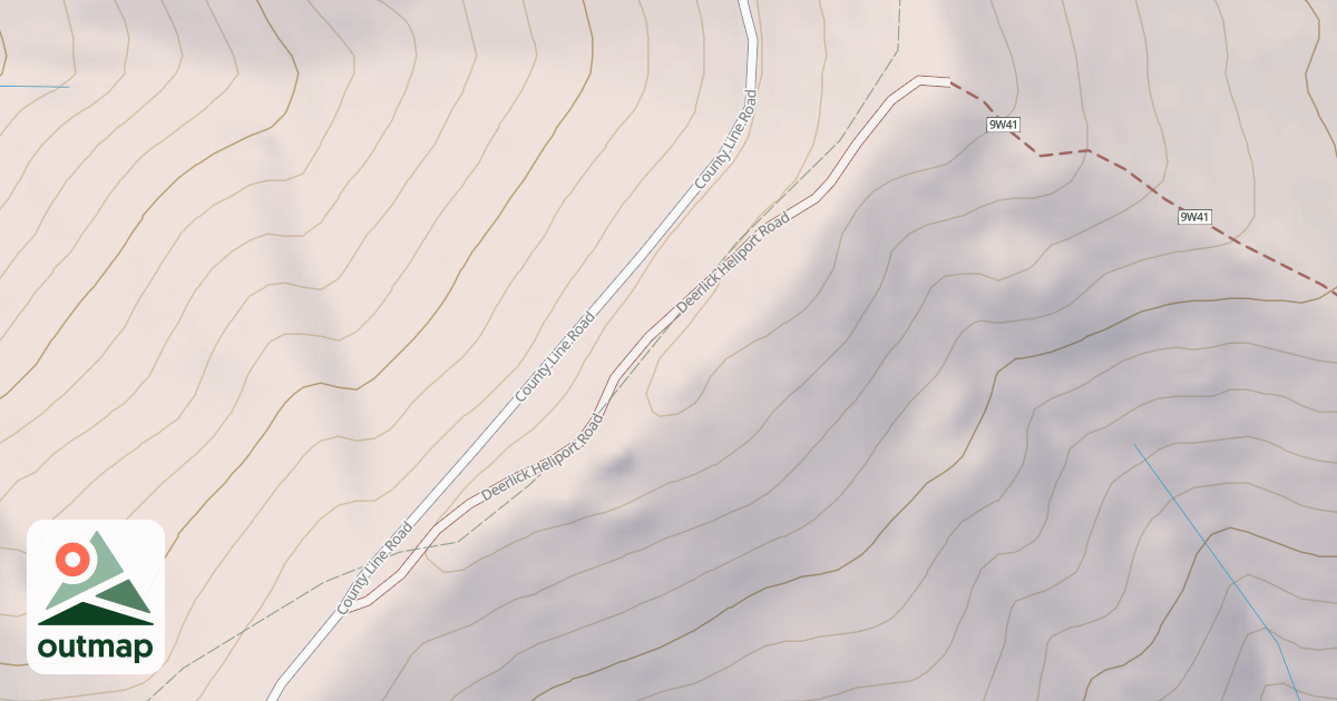 Map of DEERLICK HELIPORT