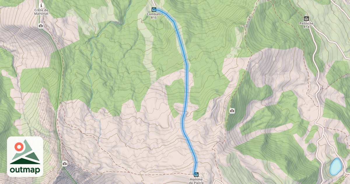 Map of Le Lac