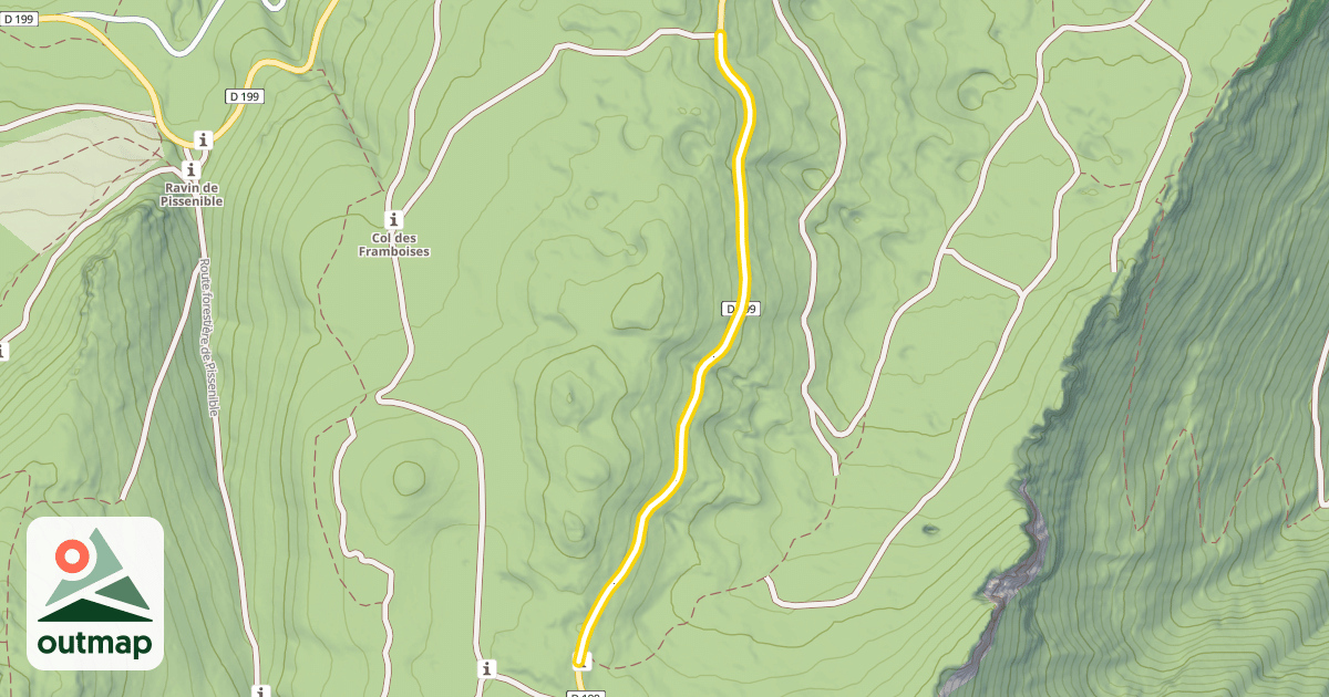 Map of Route du Col de la Bataille