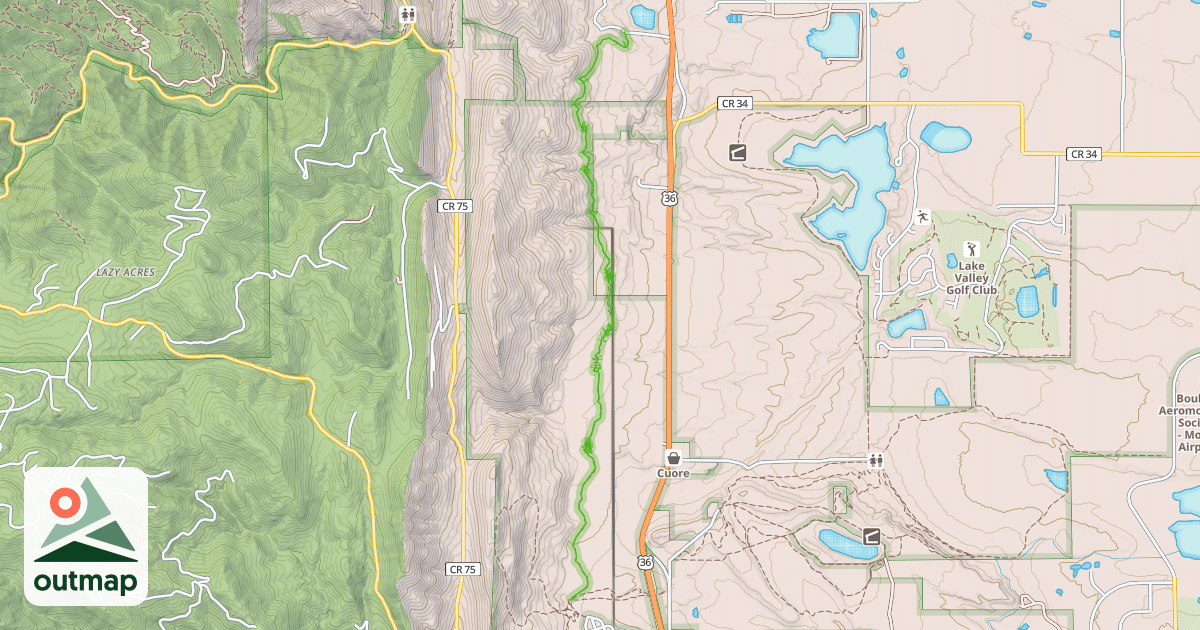 Map of North Sky Trail
