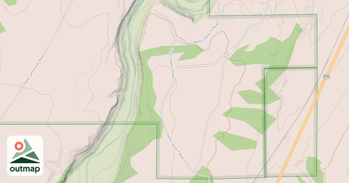 Map of DEVILS CANYON F