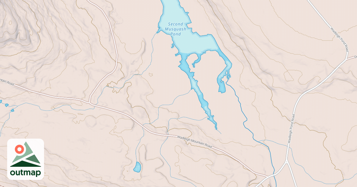 Map of Shared Use Road/Wadleigh Mtn