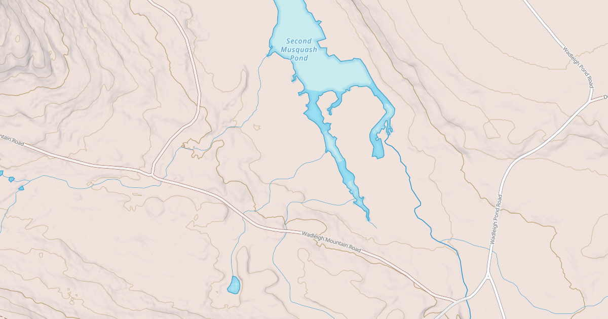 Map preview of Shared Use Road/Wadleigh Mtn