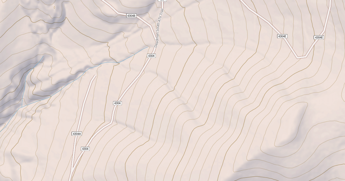 Map preview of Deadman South Atv Spur G