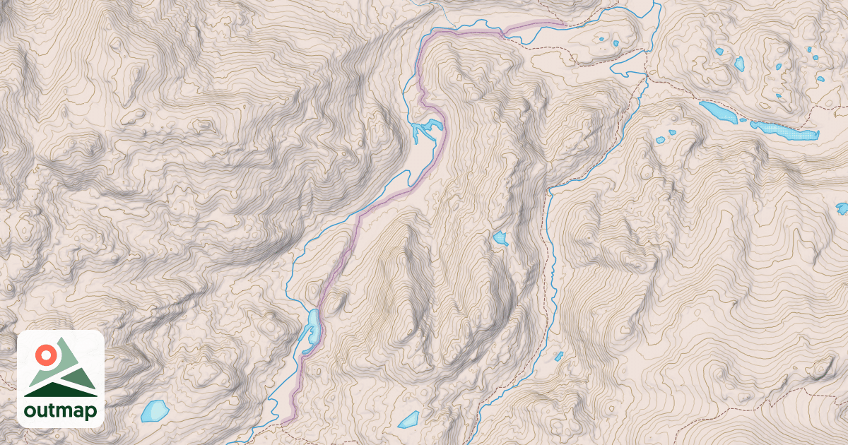 Map of Middle Fork Trail