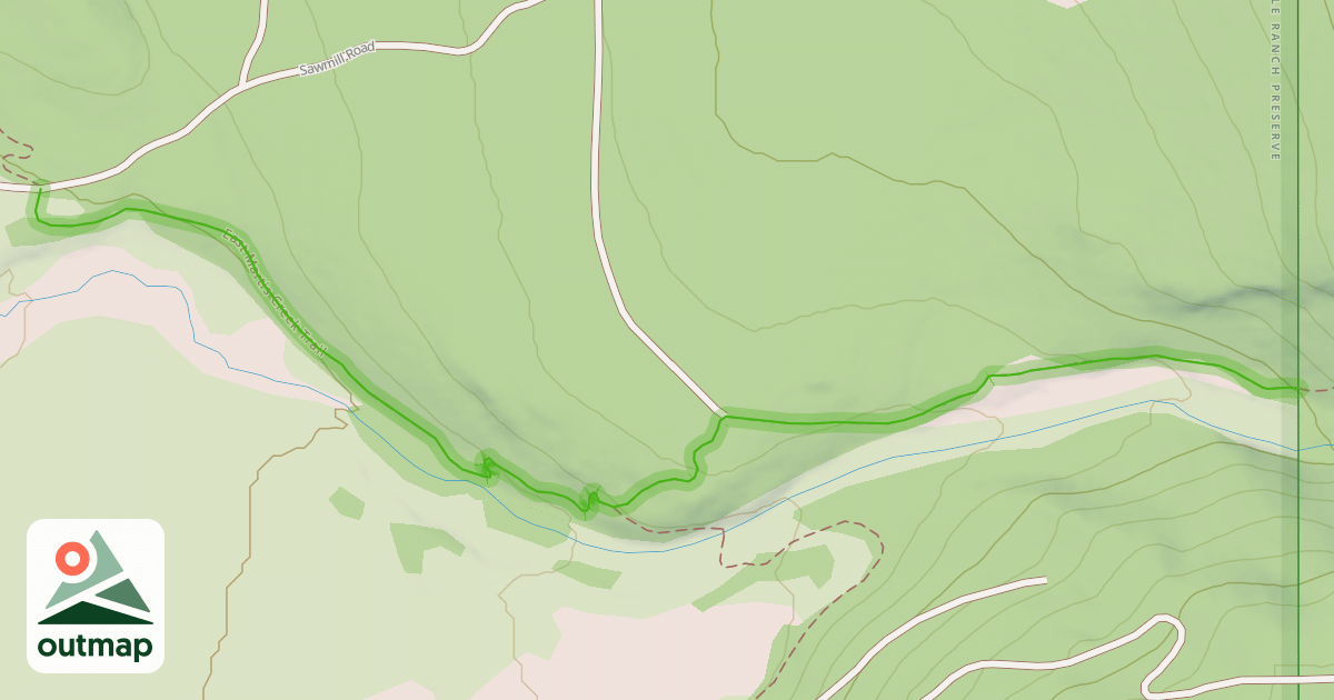 Map of East Martis Creek Trail