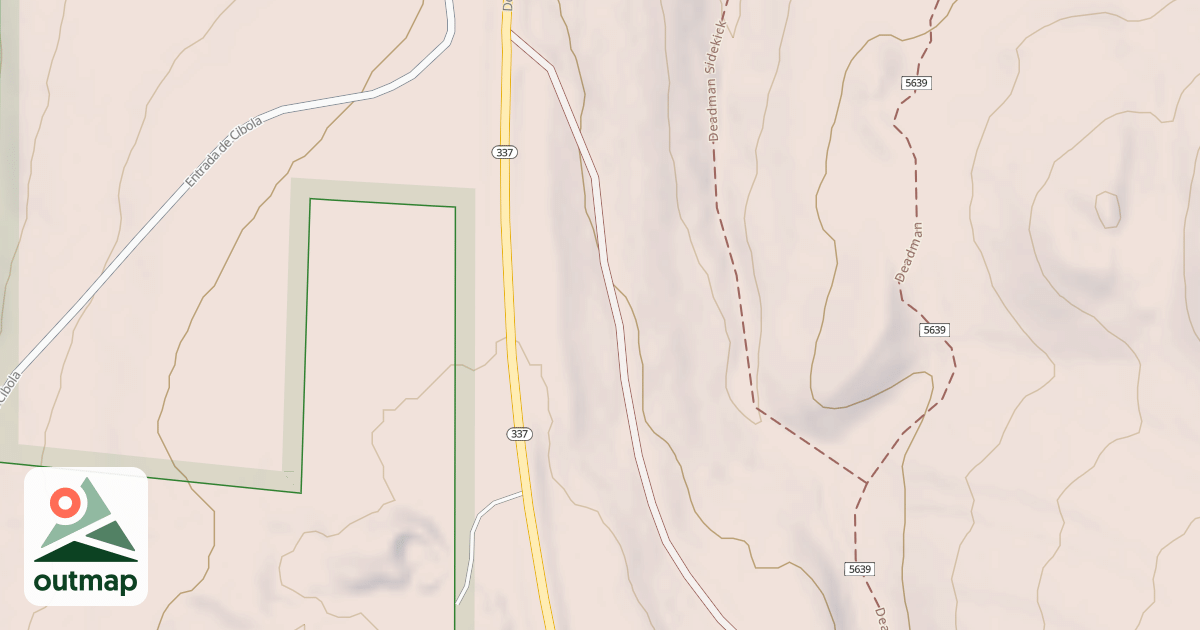Map of DEADMAN PICNIC AREA
