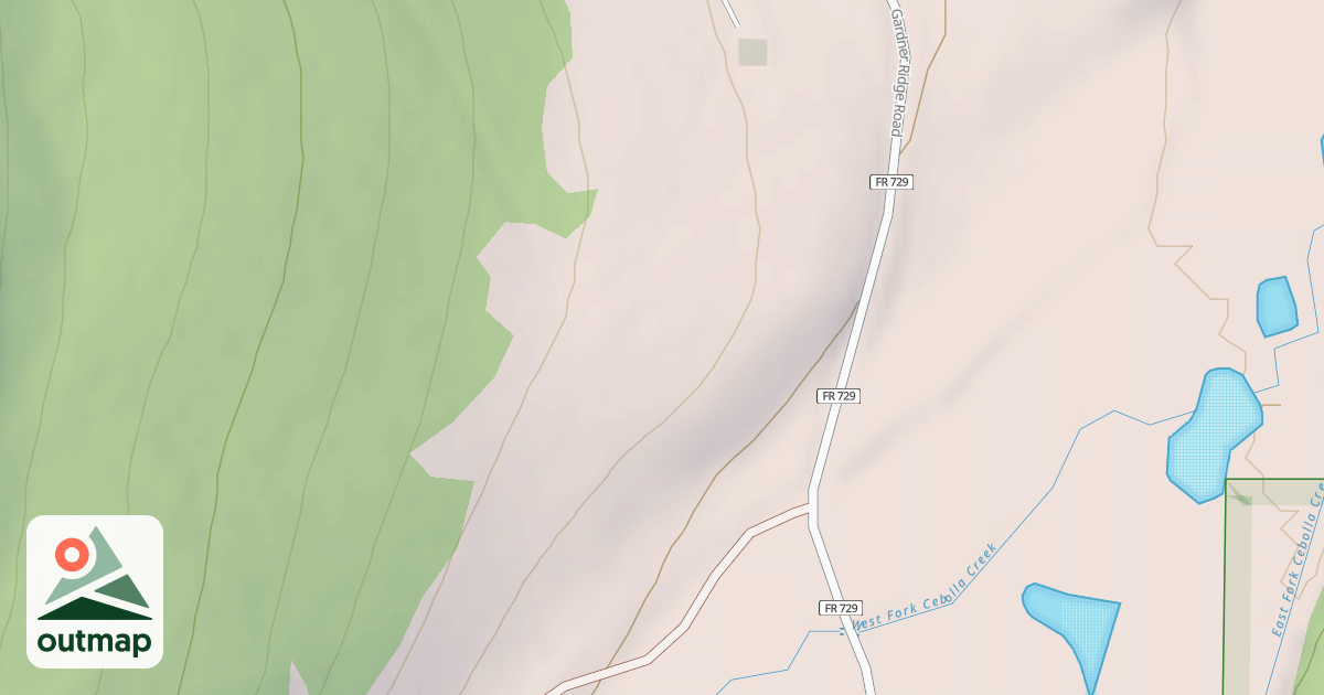 Map of Powderhorn Gulch Snowmobile Trail