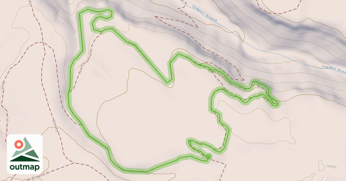 Map of Chalkeye Loop