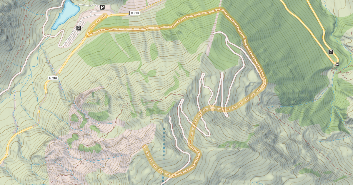 Map preview of Serpolet — Barrage de Castillon