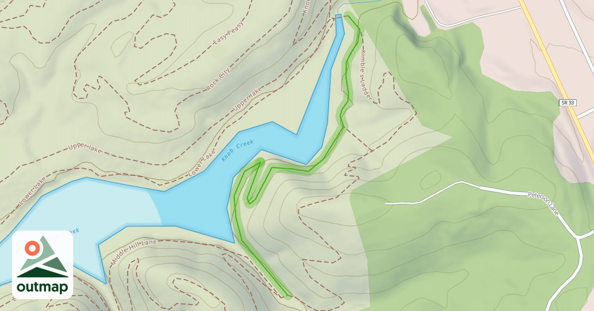 Map of Wimp's Pass
