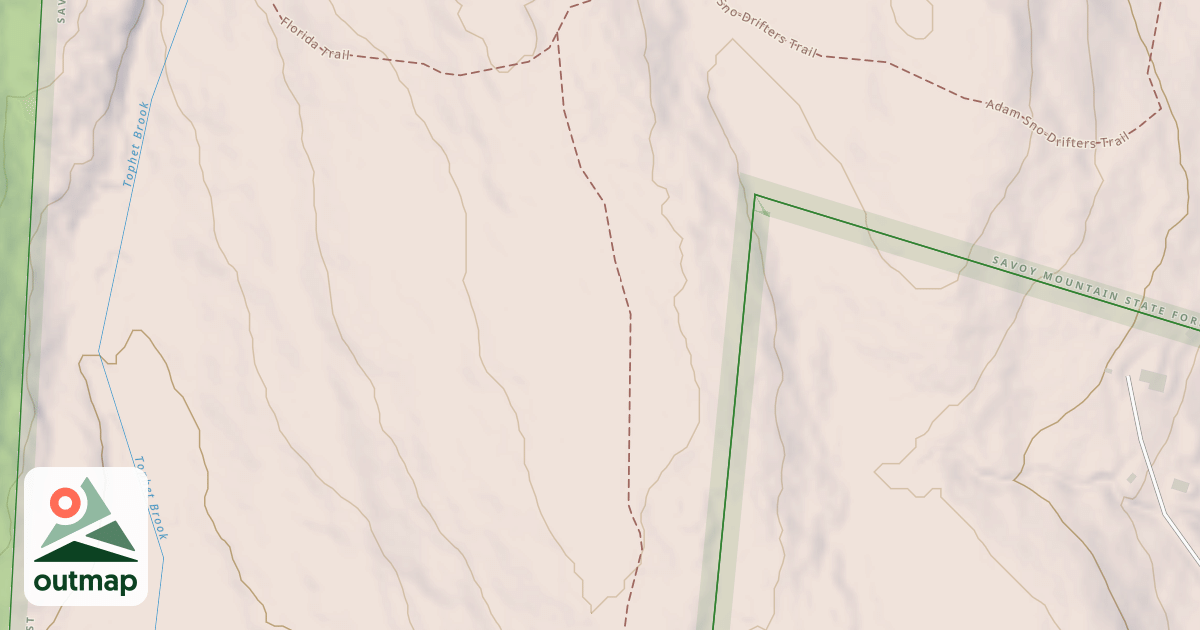 Map of Adams Sno-Drifters Trail