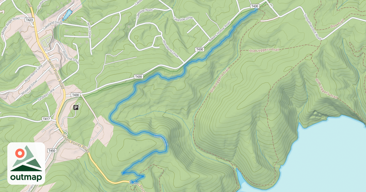Map of Stony Trail