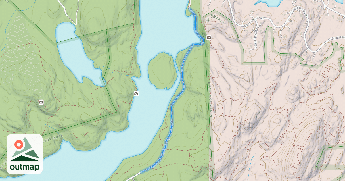 Map of Charlottesburg Road - Unpaved - Gated