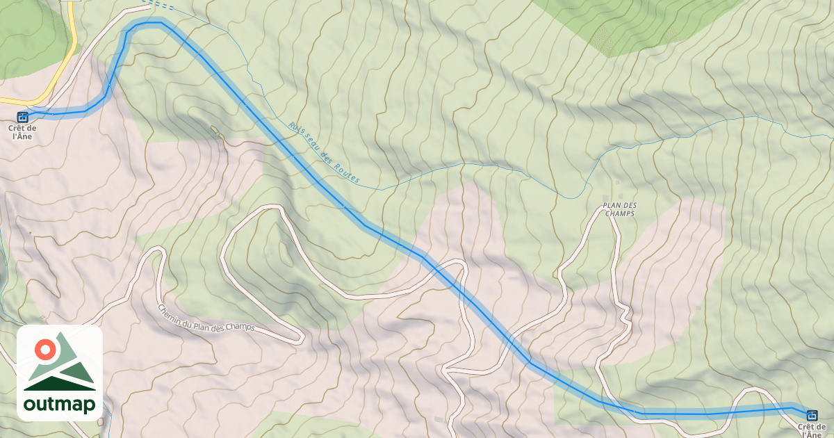 Map of Praz Radet