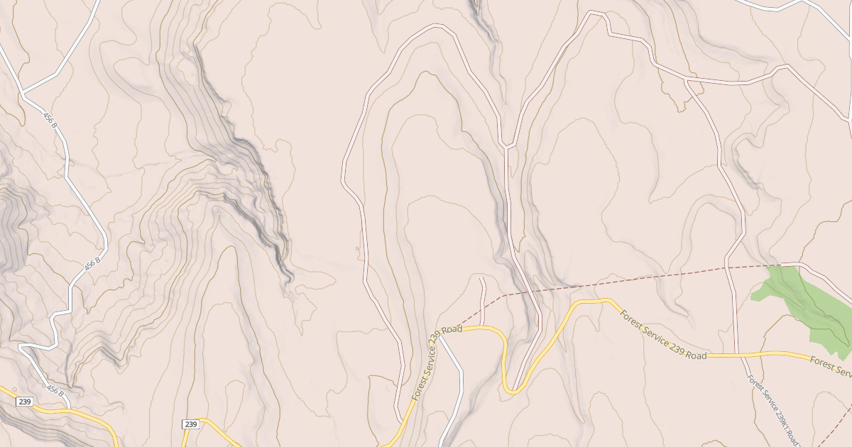Map preview of USFS National Forest System Roads {47B7D893-4609-45E5-BEC3-B24CDD241293}