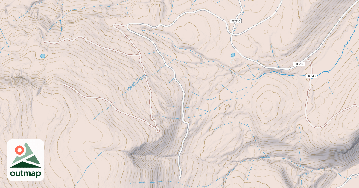 Map of FINGER MESA