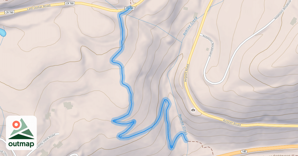 Map of Remine Creek