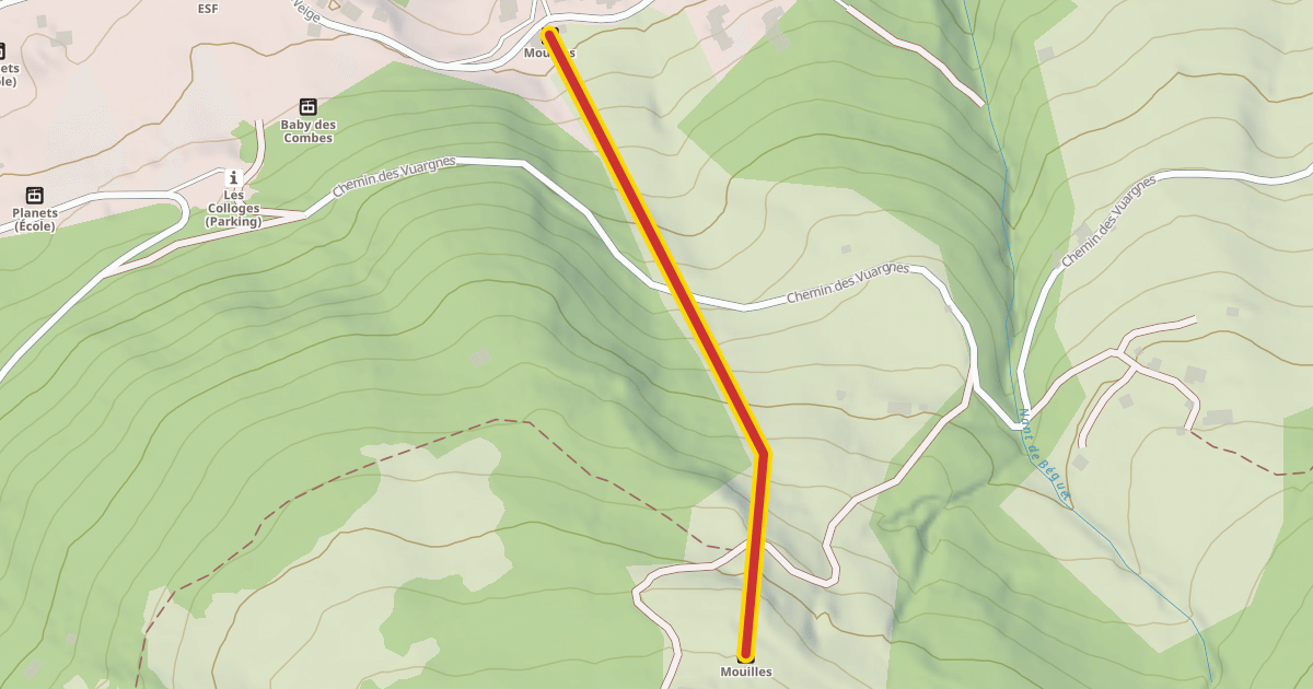 Map preview of Mouilles