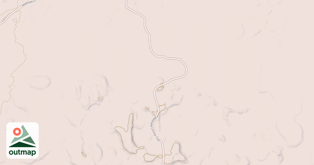 Map of Matthew Lourey State Trail