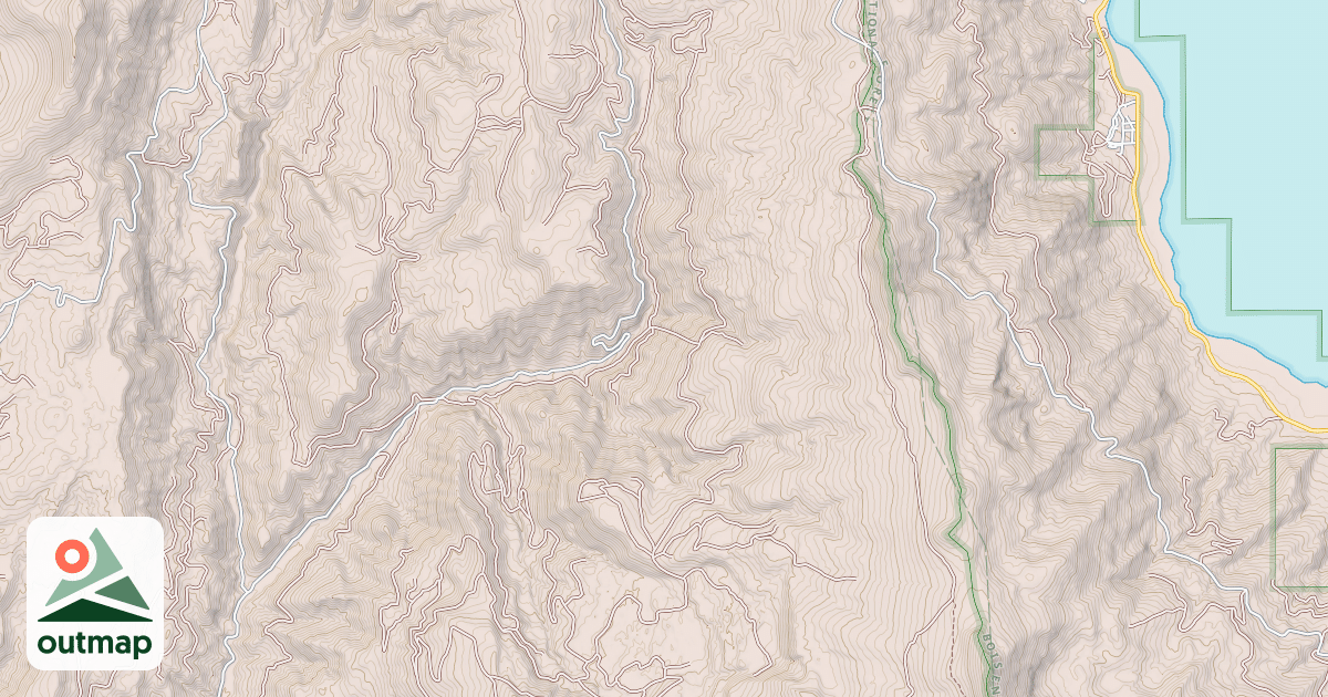 Map of ANDERSON CREEK CONTOUR