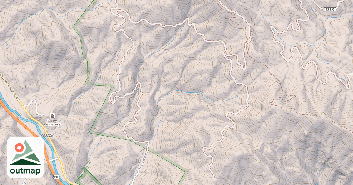 Map of LAUREL MT/WHITE ROCK