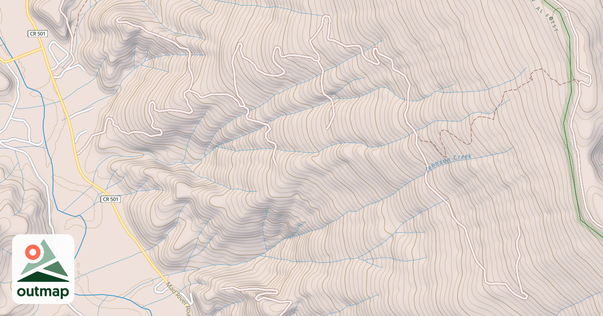 Map of DASHIELDS CREEK