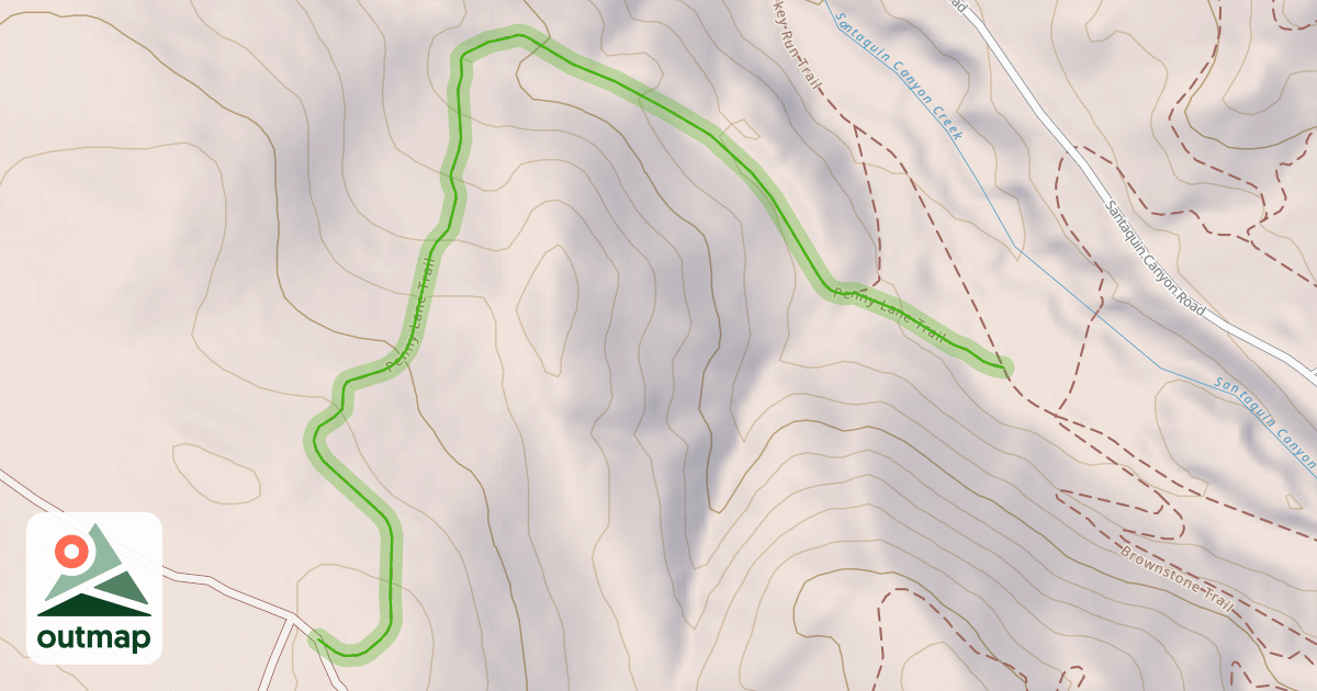 Map of Penny Lane Trail