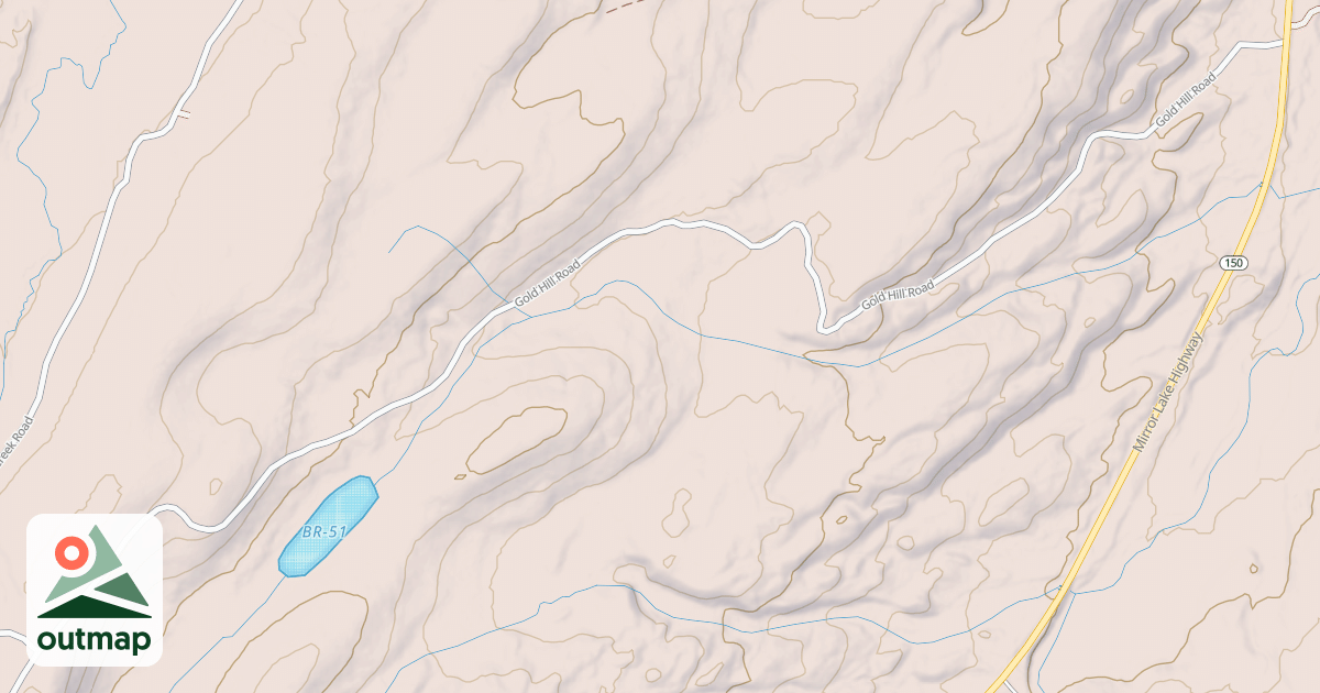 Map of GOLD HILL
