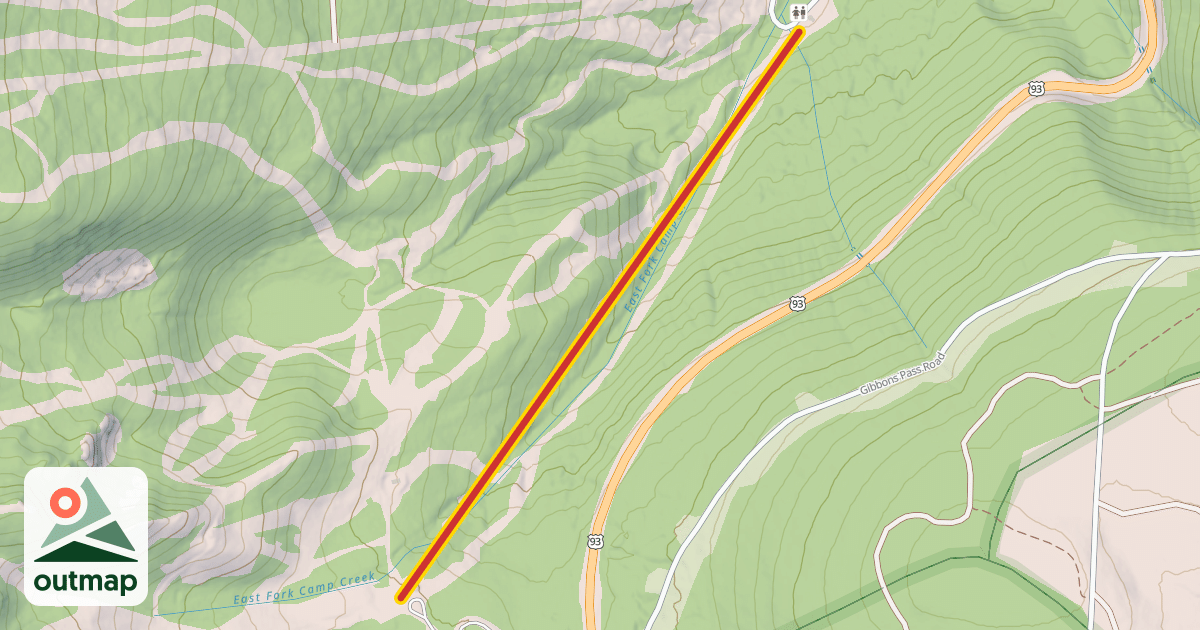 Map of Huckleberry Lift