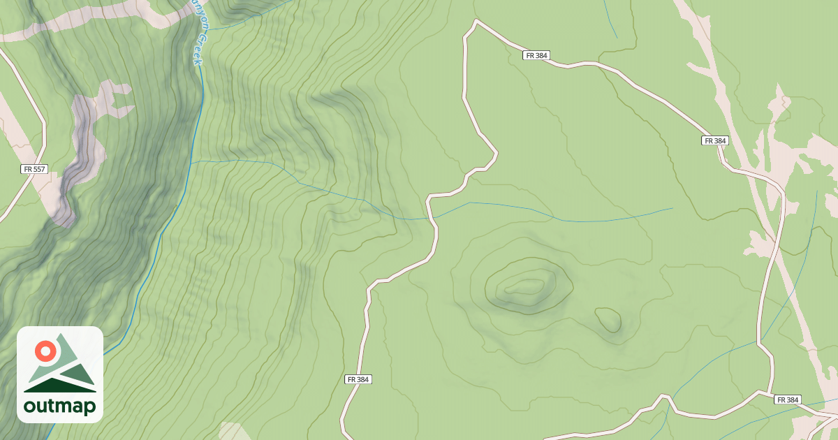 Map of TURKEY KNOLL B