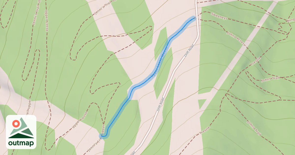 Map of Upper Loose Moose
