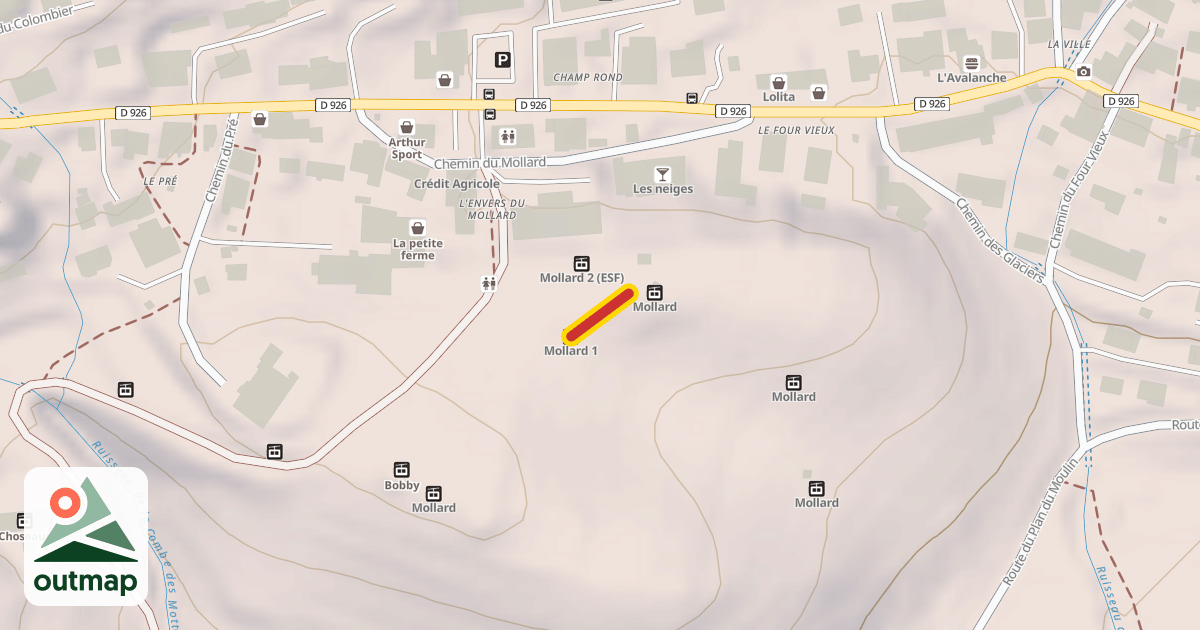 Map of Mollard 1