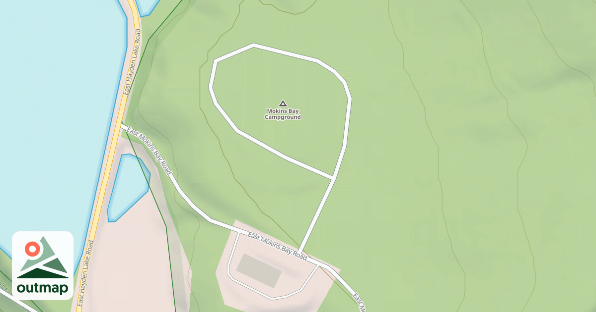 Map of MOKINS BAY CAMPGROUND