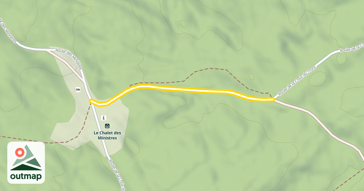 Map of Route de la Croix du Tronc