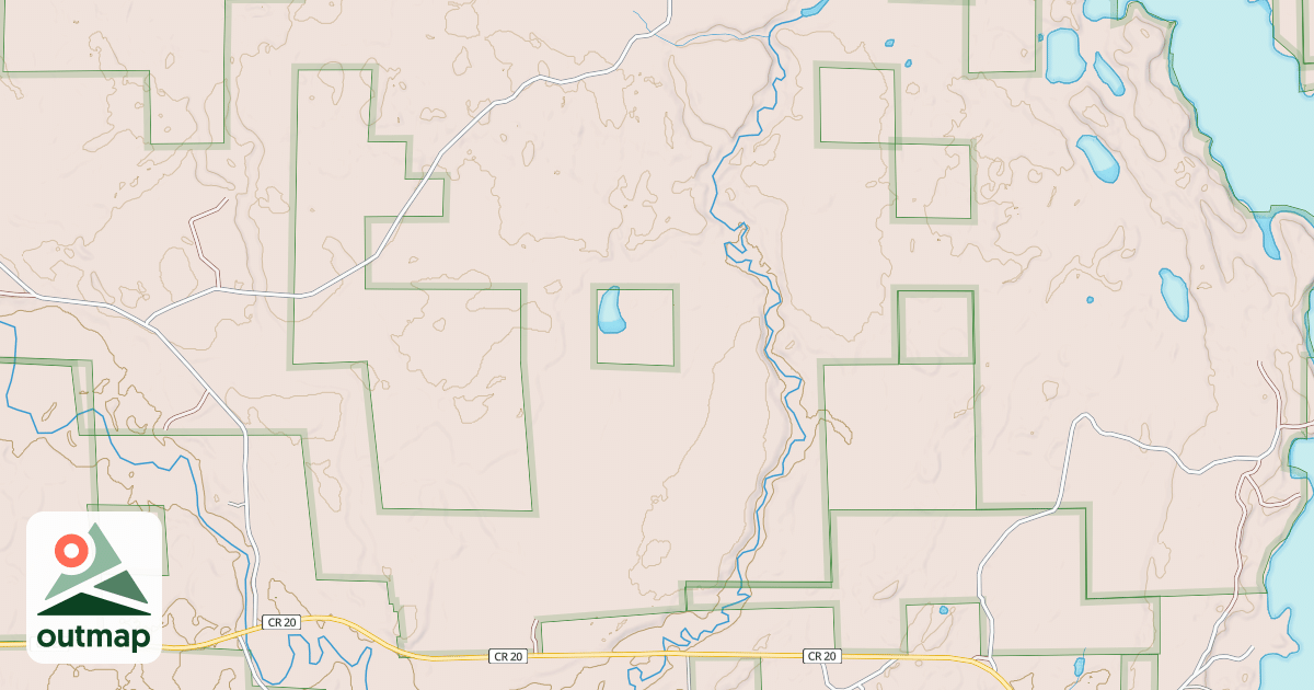 Map of WEST NORTH TURTLE RIVER