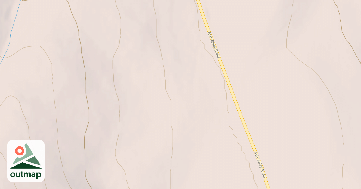 Map of ASH VALLEY SPUR