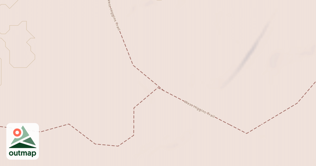 Map of West Higgins Trail