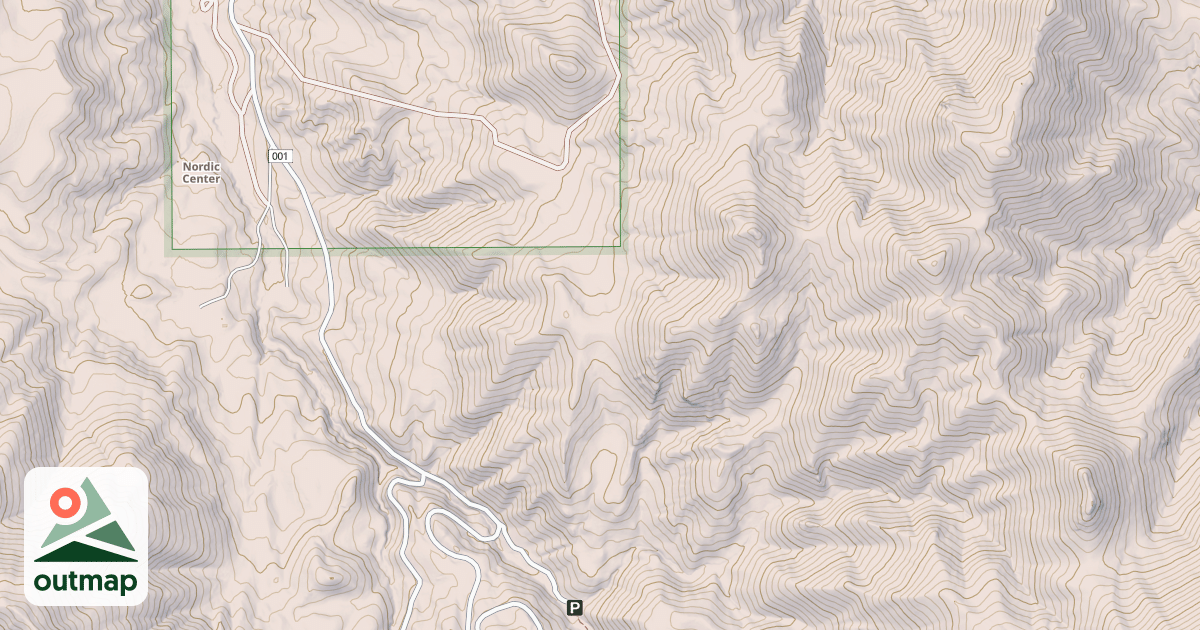 Map of Lead Draw-Crestline Connector