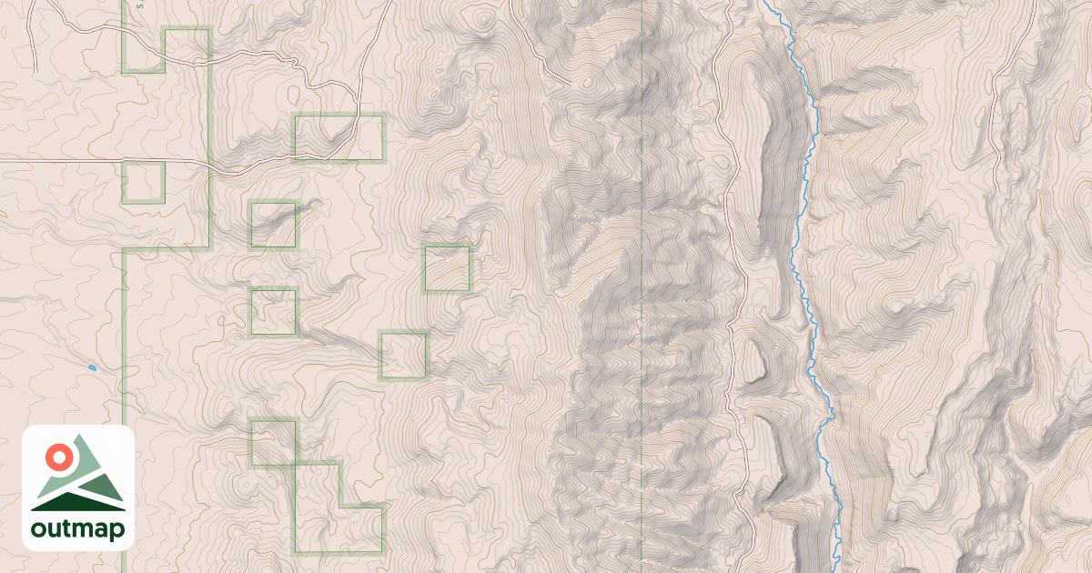Map of Deadline Ridge