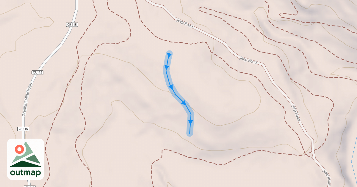 Map of Drop Zone Trail