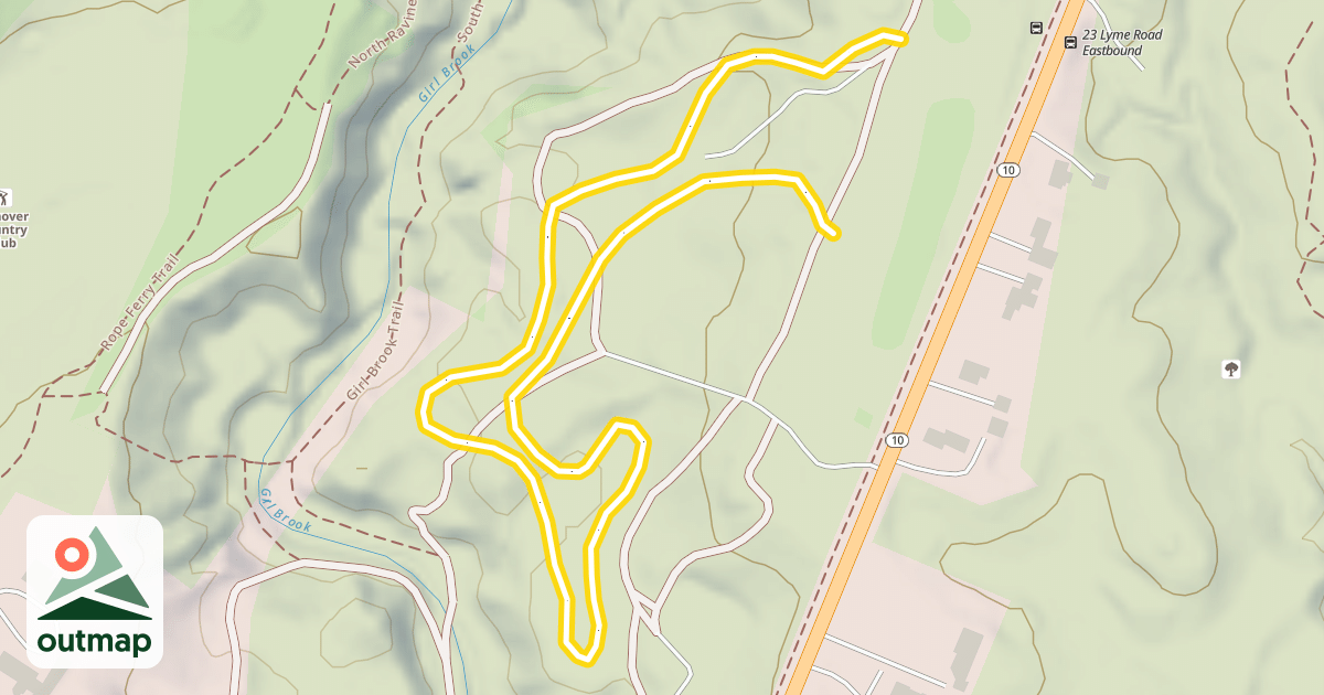 Map of Golf Course Lower Loop