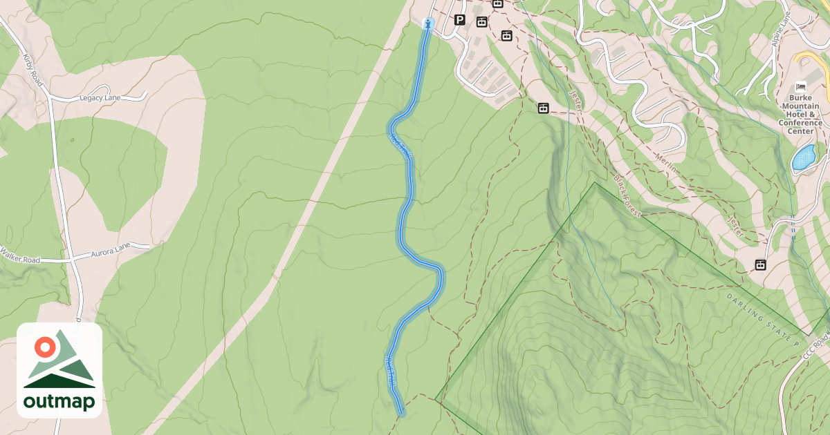 Map of Red Trail