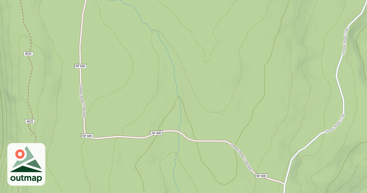 Map of GREEN RIDGE LOOKOUT