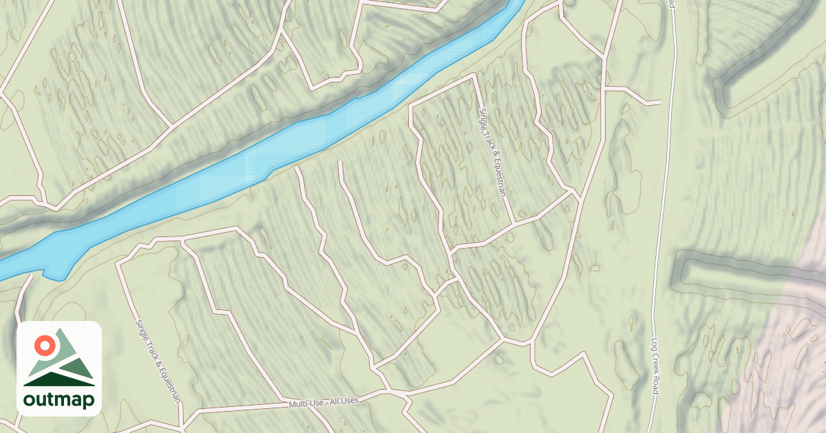 Map of Interlake State Recreation Area Trails
