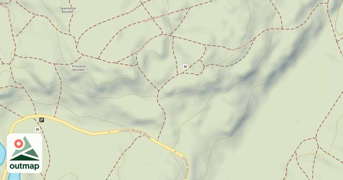 Map of Climbing Boulder