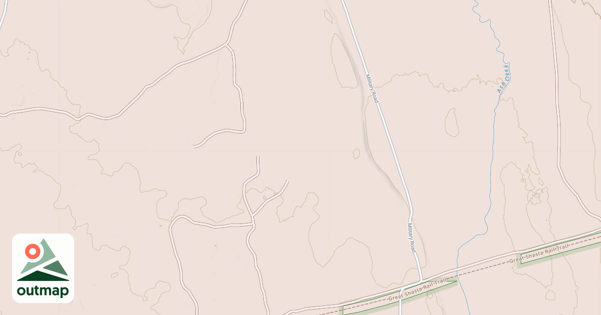 Map of ASH RAIL SOUTH FLATS EA